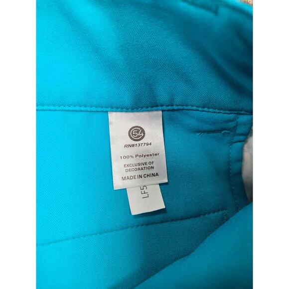 Chase 54 Golf Shorts Athletic Bermuda Length Green Teal Pattern Size 6 - Picture 5 of 7